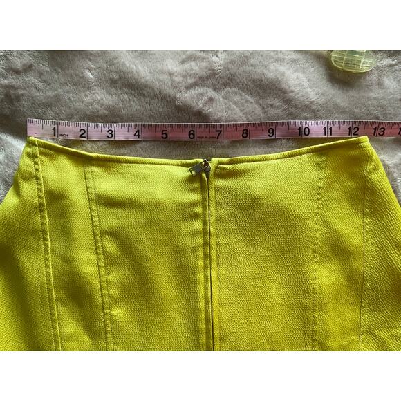 NWOT Adeam Yellow Ruffled Corset MIDI Skirt $795 marked Size 0, Fits Size 2 - Picture 10 of 10